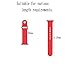 Apple Watch Band - WantsMall Soft Silicone Sport Style Replacement iWatch Strap for 42mm Apple Watch Models (Red)