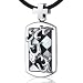 41AZD9NTRoL. SL75  Stainless Steel Dog Tag Pendant with Diamond Accent and 14k Gold, 22