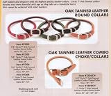Coastal Pet Circle T Oak-Tanned Rolled Leather Dog Collar (Black, 18 inch L x 3/4 inch W)