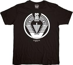 Stargate SG Crest Black T-shirt Tee