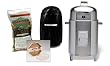 Brinkmann 810-5305-7 Smoke'N Grill Charcoal Smoker and Grill Value Pack, Stainless Steel