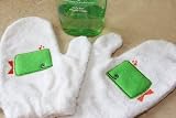 Grippees Echo the Whale Slip-Resistant Wash Mitts, no more slippery baby