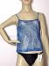 SOLAR Strand-Top blau mit silbernem Glanzeffekt, durchsichtig, Functional-Fashion Gr. 38 NEU