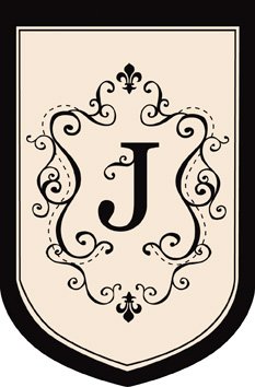 Monogram Garden Flag - J