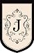 Monogram Estate Size Flag - J