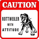 CAUTION: ROTTWEILER PROTECTION dog warn sign