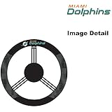 Miami Dolphins NFL Team Logo Car Truck SUV Poly-Suede Mesh Steering Wheel Cover