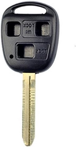 01 2001 TOYOTA LAND CRUISER 3 BUTTONS REMOTE KEYLESS KEY SHELL FOB UNCUT BLADE (EMPTY CASE ONLY - NO INTERNAL ELECTRONICS)