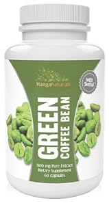 Pure Green Coffee Bean Extract with Pure Svetol Coffee Beans Dietary Supplement and 50% Chlorogenic Acids As Seen on Dr. Oz, Formulated Especially for Launching Your Green Coffee Bean Diet - Premium Quality - Fully Guaranteed By Manga Naturals
