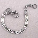 3 Strand Pet Necklace in Pastels : Finish ANTIQUE BRASS : Size 6 INCHES : Code PCC10BC8A