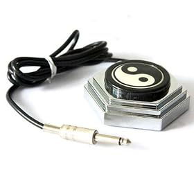 Ying Yang Silver Foot Pedal