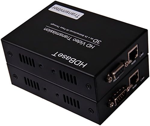 DISTANCER HT201 HDBaseT HDMI Extender over Single Cat6 Ethernet Cable with IR and RS232, Support HDMI 1.4, 1080P, 3D, HDCP, 4kx2k, EDID and Wideband for Digital Entertainment Center, HDTV Retail and Show Site, HDTV, STB, DVD and Projector Factory, Noise, Space and Security Concerns, Data Center Control, Information Distribution, Conference Room Presentation, School, Corporate Training Environments, Video Meeting and so on, up to 330ft(100m)