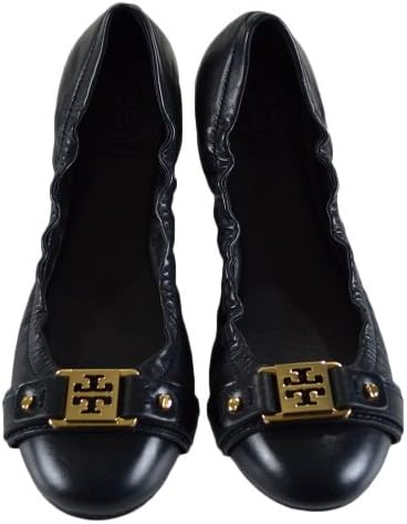 Tory Burch Ambrose Ballet Flat Mestico/ Soft Finni/Veg Leather Tory Navy Size 9.5