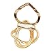 maikun Round Rhinestone Brooch Scarf Ring Gift for Valentine's Day