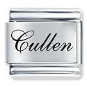 Edwardian Script Font Name Cullen Italian Charm Bracelet