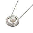 FreshWater Cultured Pearl And Diamond Necklace