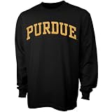Purdue Boilermakers Black Vertical Arch Long Sleeve T-shirt