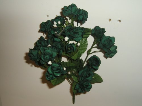 12″ Silk Rose Green Bouquet (1 Bouquet)
