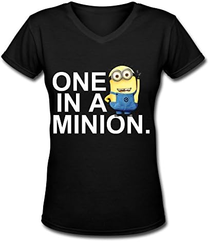 Roshow Women's One In A Minion V-Neck T-shirts