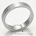 Stainless Steel English Lord's Prayer 4mm Band Ring - Women