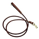 41AZc7hqL9L. SL160  Mendota 4 Rolled English Bridle Leather Snap Lead