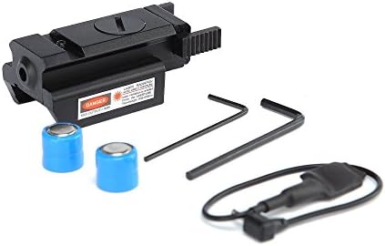 Wolf Warriors Tactical Red Dot Laser sight Scope with Mount+ Remote Switch Compact for Pistols