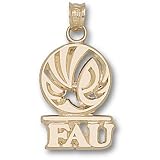 Florida Atlantic Univ Fau Owl Logo Pendant (10kt)