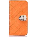 Galaxy S7 手帳型 ケース Zeebox 高品質 保護カバー 財布型ケース カード収納ホルダー スタンド機能 マグネット式 Samsung Galaxy S7 対応 ケース (オレンジ #5)