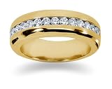 0.98 ctw. Woman's Round Diamond Wedding Band in 14K Yellow Gold