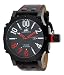 Adee Kaye #AK7211-MIPB174 Men's Black IP Black Dial Oversized Quartz Watch