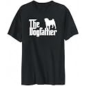 T-Shirt Mens Black " THE DOGFATHER Pug " Dogs