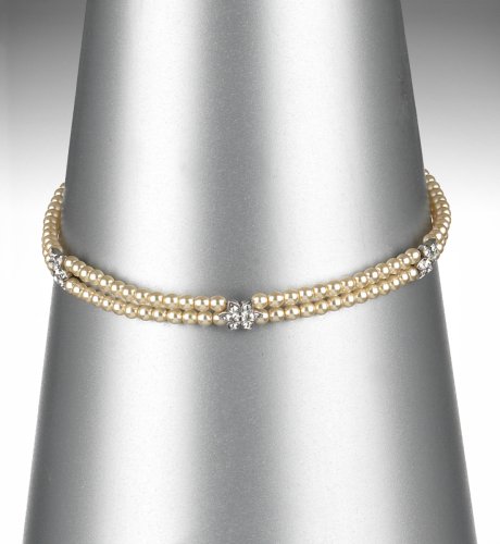 Floral Diamant? Faux Pearl Necklace