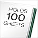 Oxford Premium Clear Front Report Covers, Dark Green, Letter Size, 25 per box (58817)
