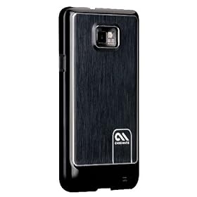 Case-Mate Barely There Case for Samsung Galaxy S2 (not compatible with Orange NFC handset) - Brushed Aluminium Black