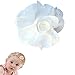 Toddler Carnation Wispy Clippy Hair Clip - Best No Slip Barrette for Fine Hair(TD3-White)