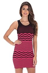 Fitted Tank Zig Zag  Dress