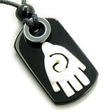 Buddha Lucky and Protection Infinity Hand Magic Amulet Tag Necklace