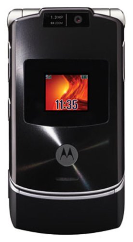 Motorola RAZR V3xx Unlocked Phone with 3G, MP3/Video Player, and MicroSD Slot--International Version with No Warranty (Licorice Black)