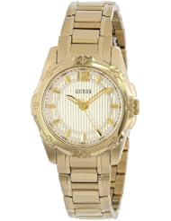 GUESS Womens U0234L2 Sporty Gold-Tone Petite Watch