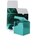 7 x 7 x 7 Teal Green Metallic Foil Gift Box - Sold individually