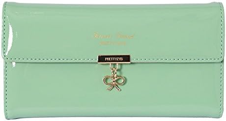 Women Phone Wallet,Cyberways Multifunctional Smooth Leather Crossbody Single Shoulder Bag with Metal Shoulder Strap [Purse/Wrist Bag/Handbag/Pouch/Case]Mobile Phone Bag for Any Size Cell Phone-green