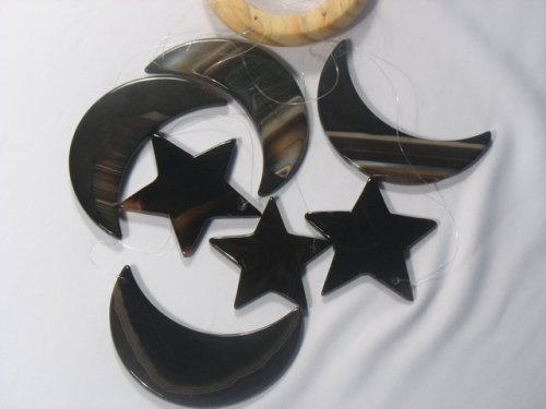 Buy Black Moon And Star Wind Chime