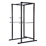 Homcom Power Rack Weight Lifting Squat Cage Pull Up & Down Bar