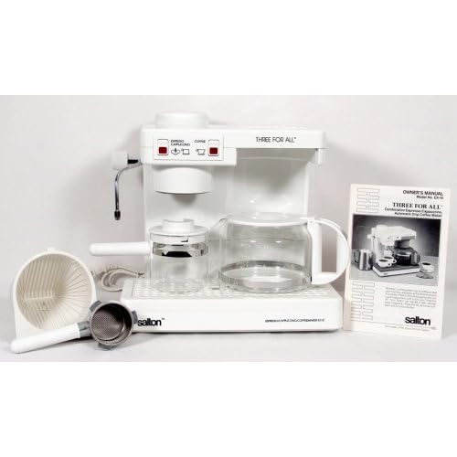 Salton Three For All Espresso/Cappuccino & Coffee Maker