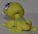 Gecko #596 (Real Feel: Yellow, Purple Eyes) - Littlest Pet Shop (Retired) Collector Toy - LPS Collectible Replacement Figure - Loose (OOP Out of Package & Print)
