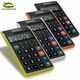 Datexx DH-62 - Hybrid Wallet Calculator 4 color assorted