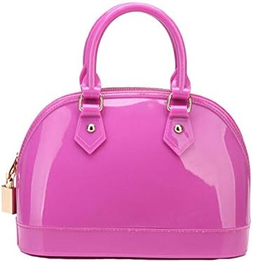 Women/girl Jelly Candy Purse Handbag (Purple)