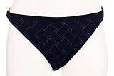 Shoshanna Geo Crochet Navy Bikini Bottom, X-Large