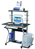 Techni Mobili Mobile Upright MDF Computer Desk, Graphite