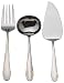 Waterford Ballet Ribbon Gold 18/10 Stainless Steel Flatware 3 Pc Serving Set
